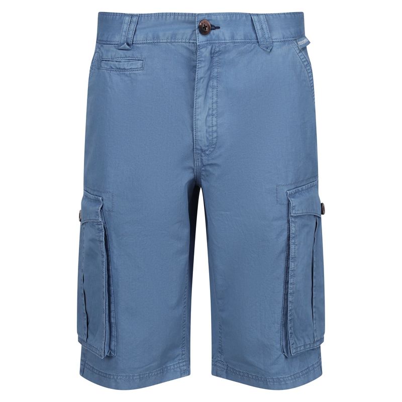 Regatta Mens Shorebay Vintage Cargo Shorts  Coronet Blue